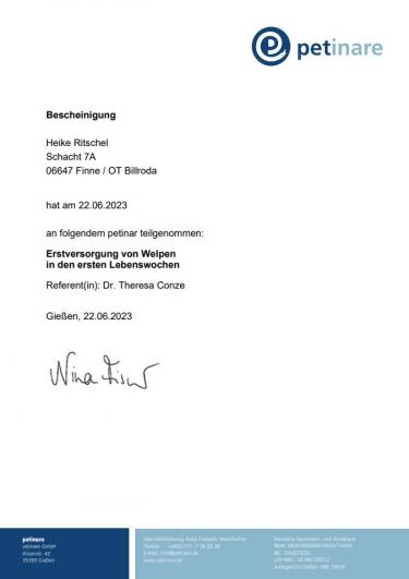 2023-06-22 Petninare Erstversorgung von Welpen in den ersten Lebenswochen